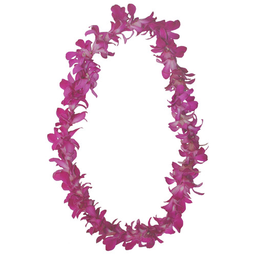 Single purple lei